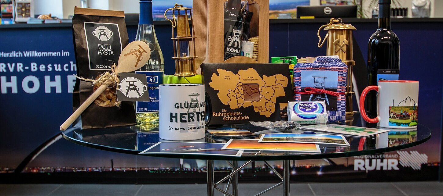 Ruhrgebietstypische Geschenkartikel.