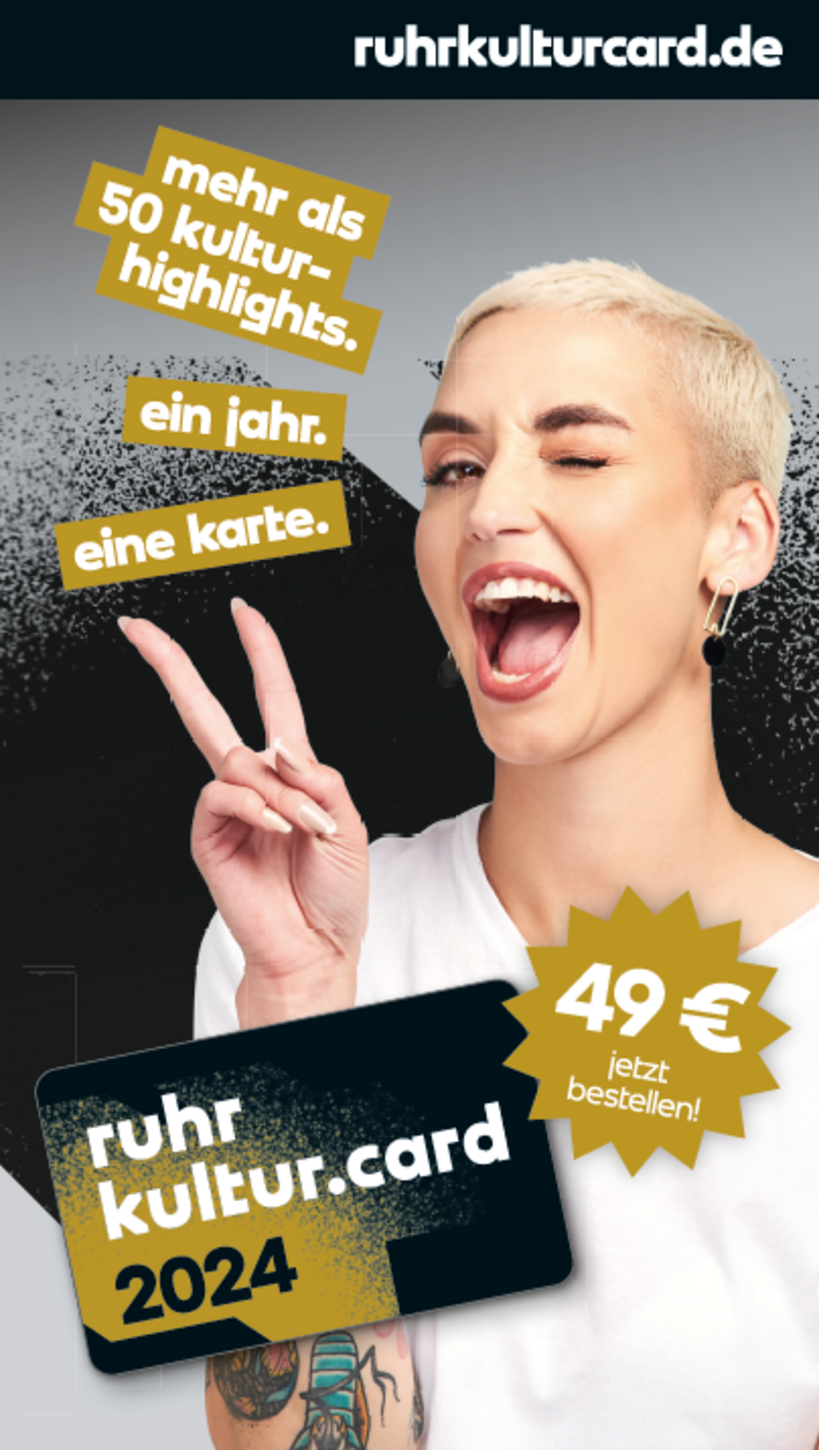 Titelbild Flyer Ruhrkultur Card 2024