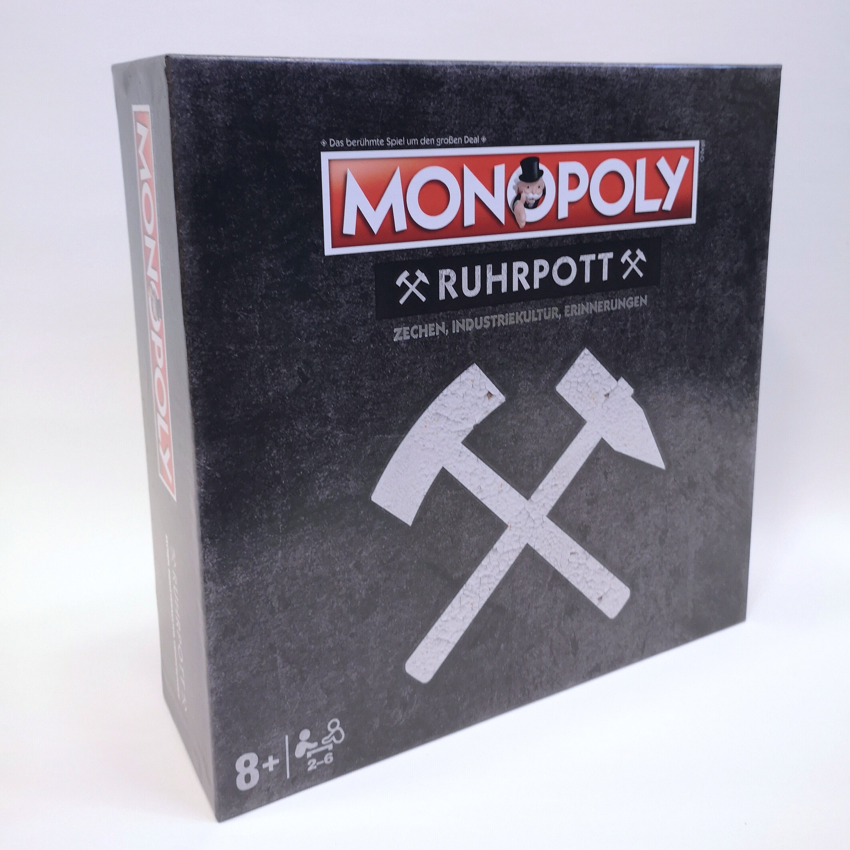 Umkarton des Ruhrpott Monopolys mit Schlägel & Eisen Motiv