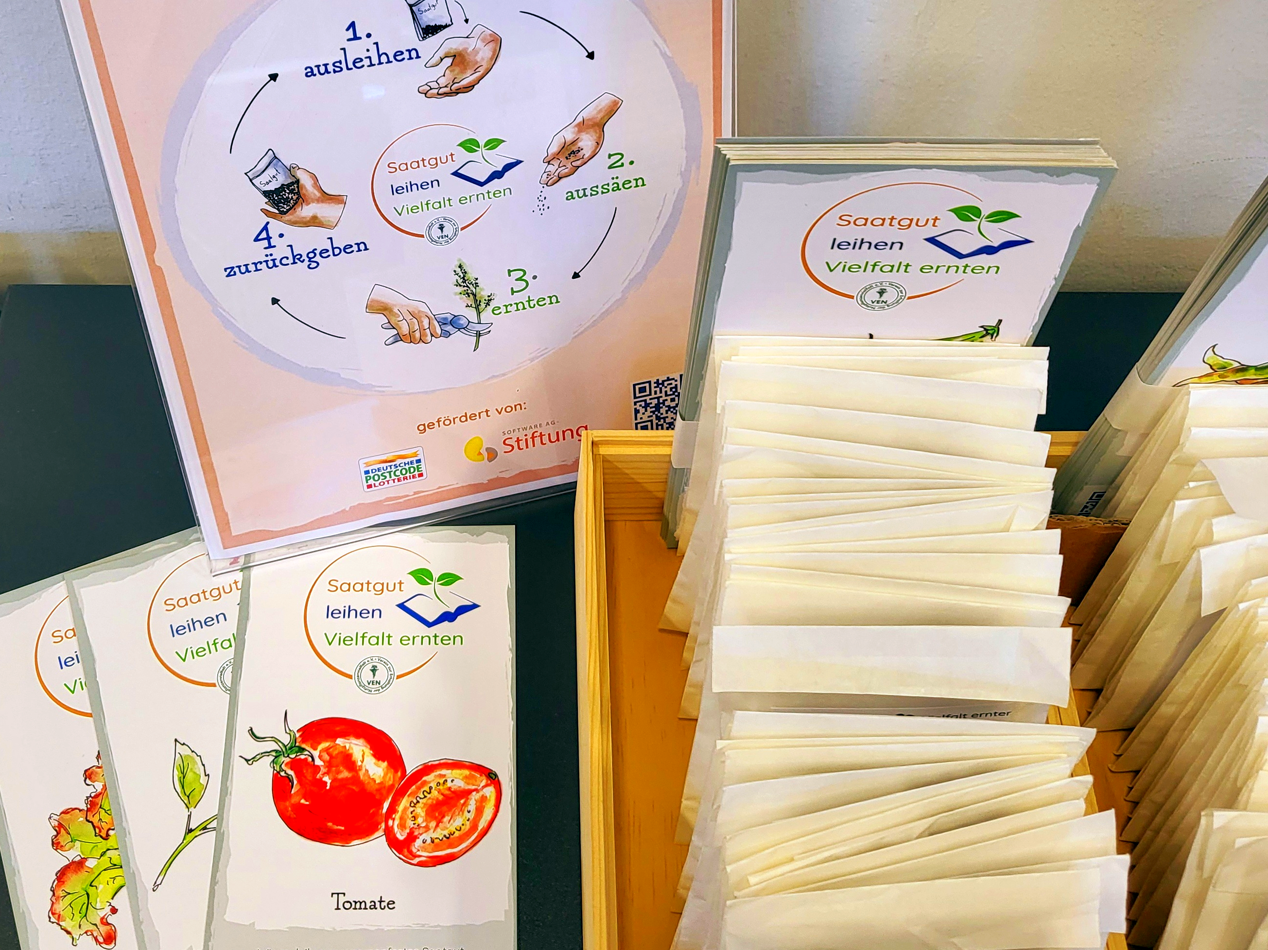 Sortenreines Saatgut ausleihen, pflanzen und eigenes Saatgut zurückbringen