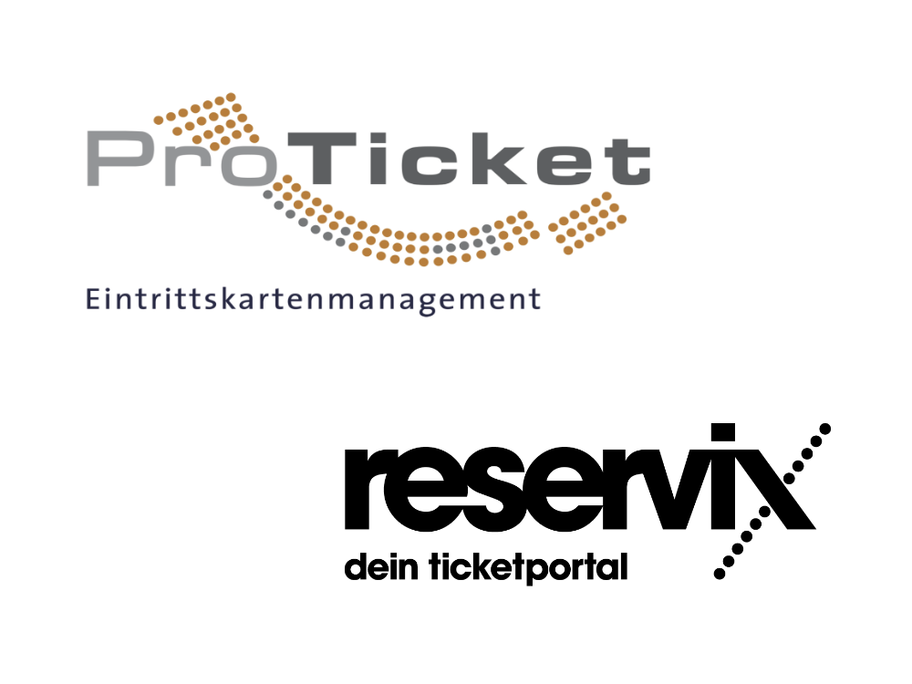Logos ProTicket und reservix