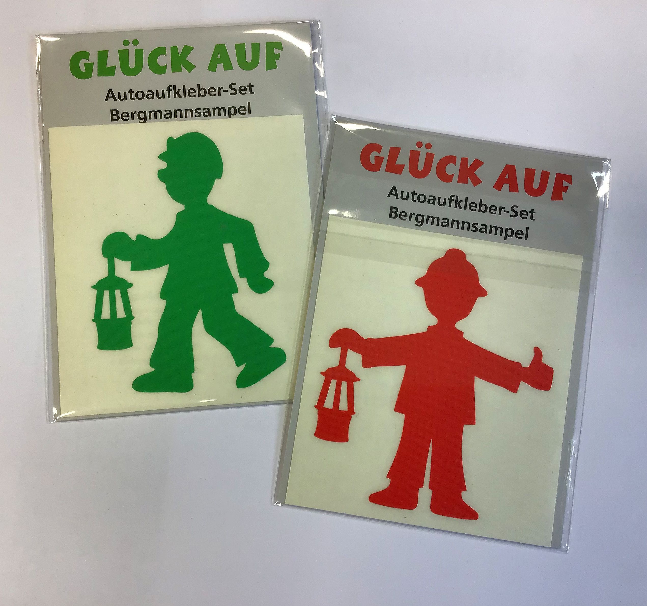 Auto-Aufkleberset "Bergmannsampel"