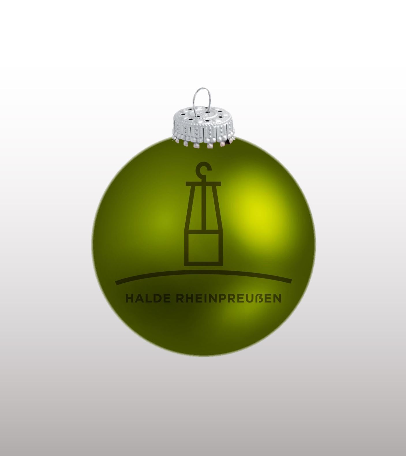 Weihnachtskugel Halde Rheinpreußen mit Geleucht