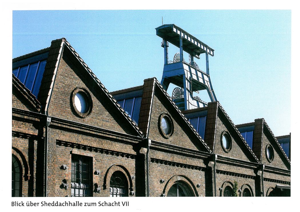 Postkarte "Sheddachhalle Zeche Ewald"