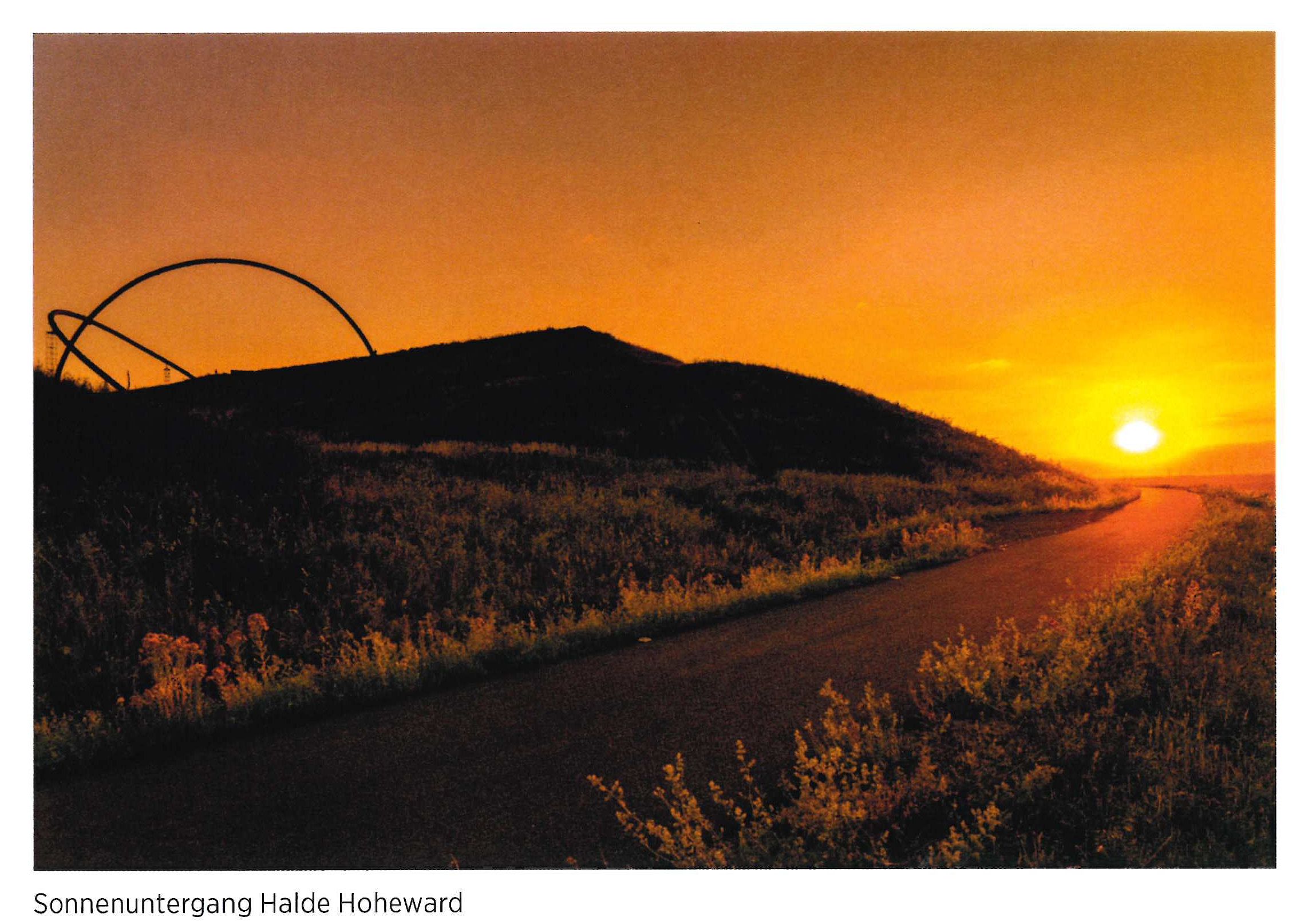 Postkarte mit Motiv Sonnenuntergang Horizontobservatorium
