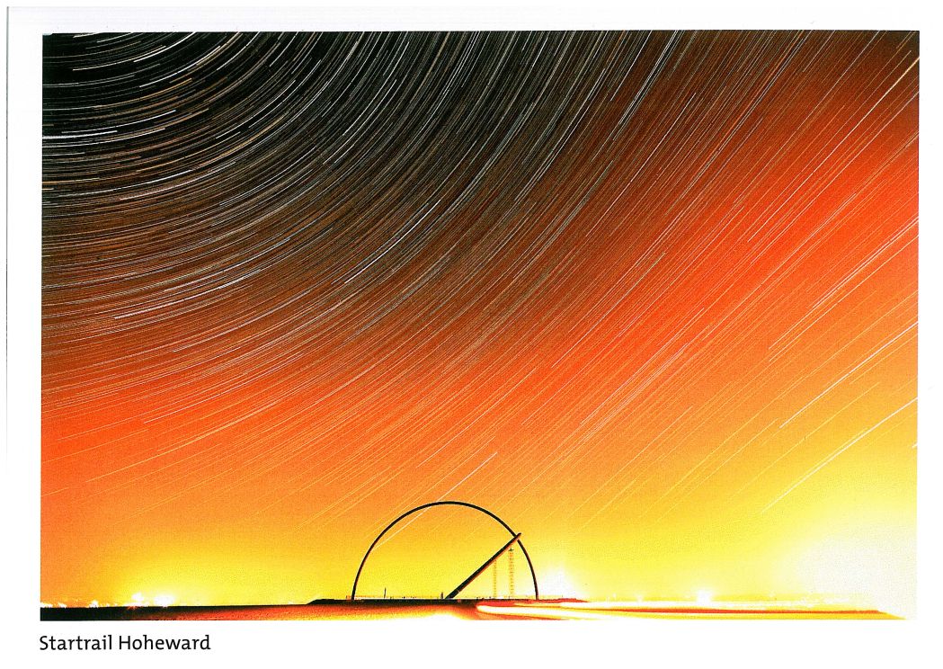 Postkarte "Startrail - Halde Hoheward"
