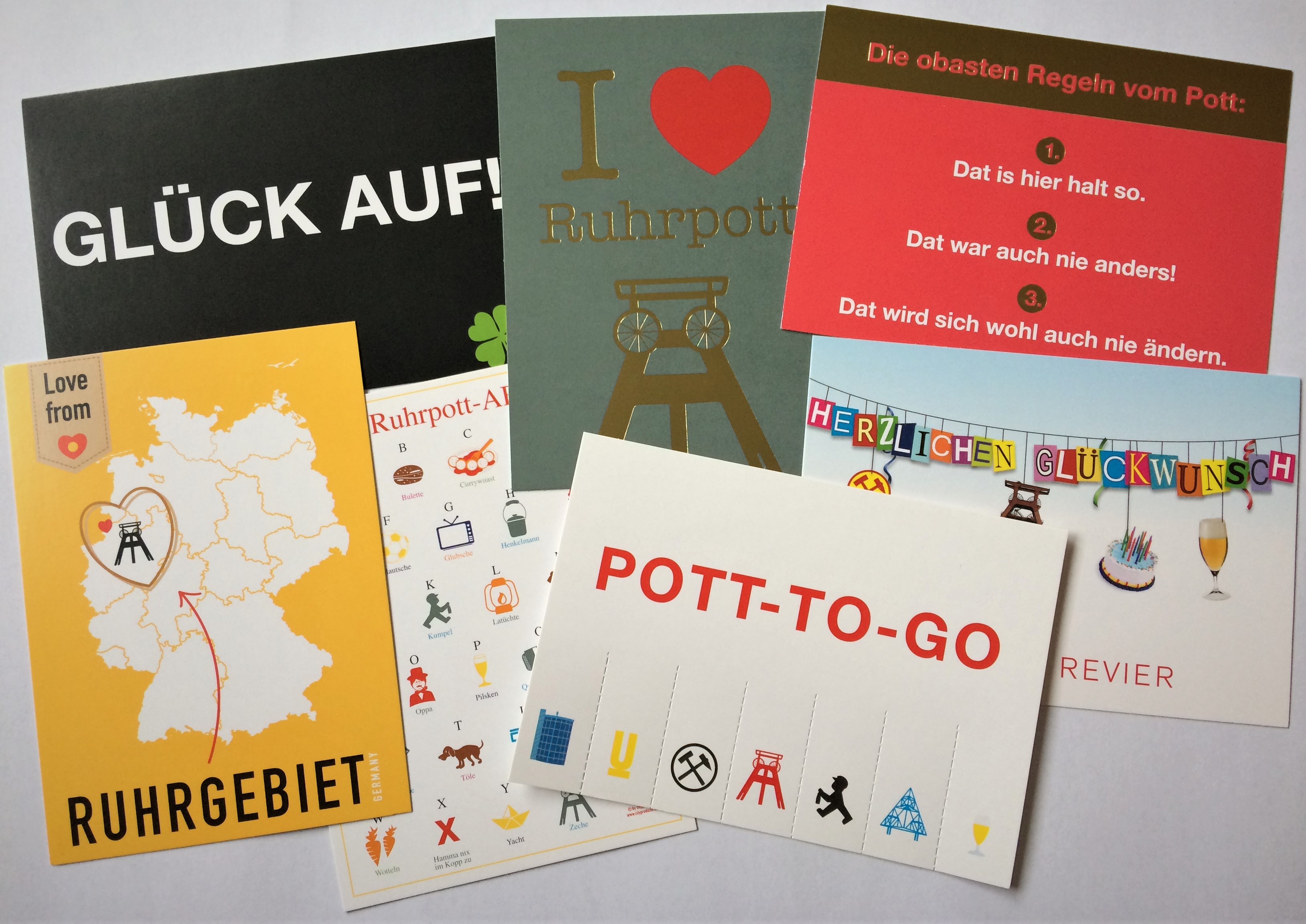 Postkarten "cityproducts Ruhrgebiet"